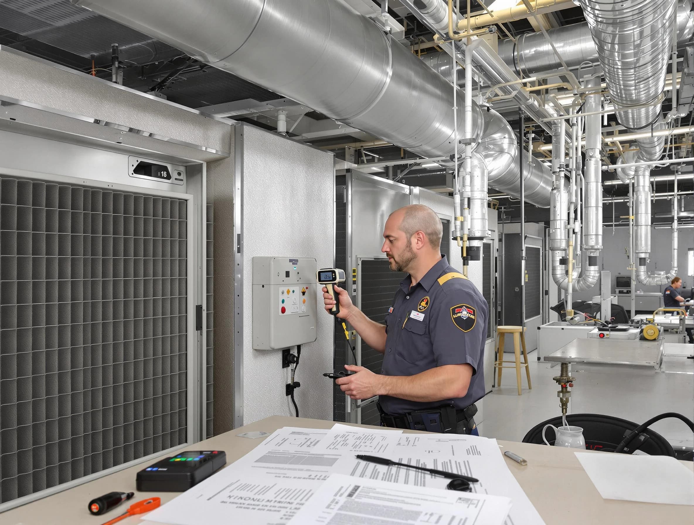 Professional filter system inspection by Norwood Air Duct Cleaning in Norwood