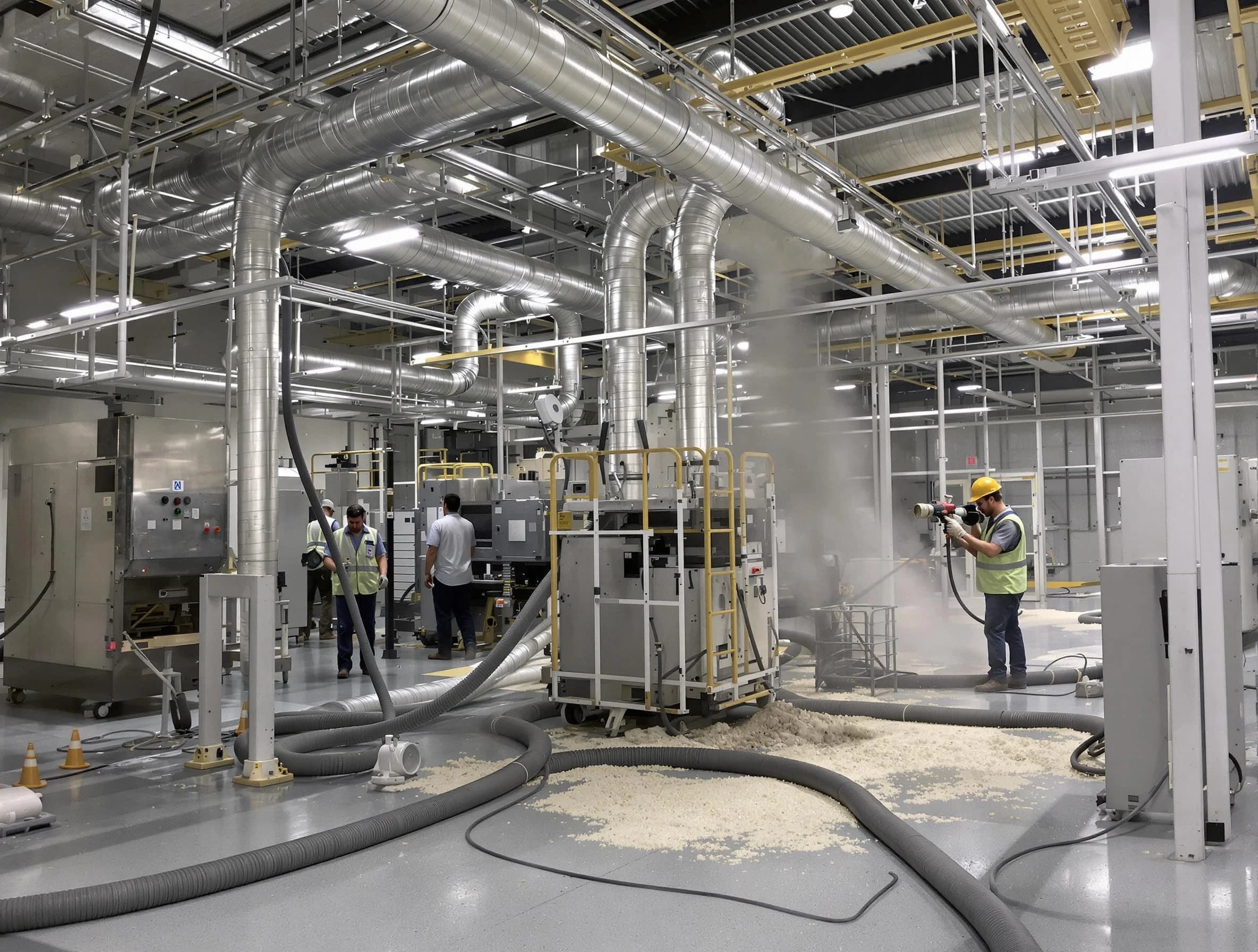 Heavy-duty industrial duct cleaning by Norwood Air Duct Cleaning in Norwood