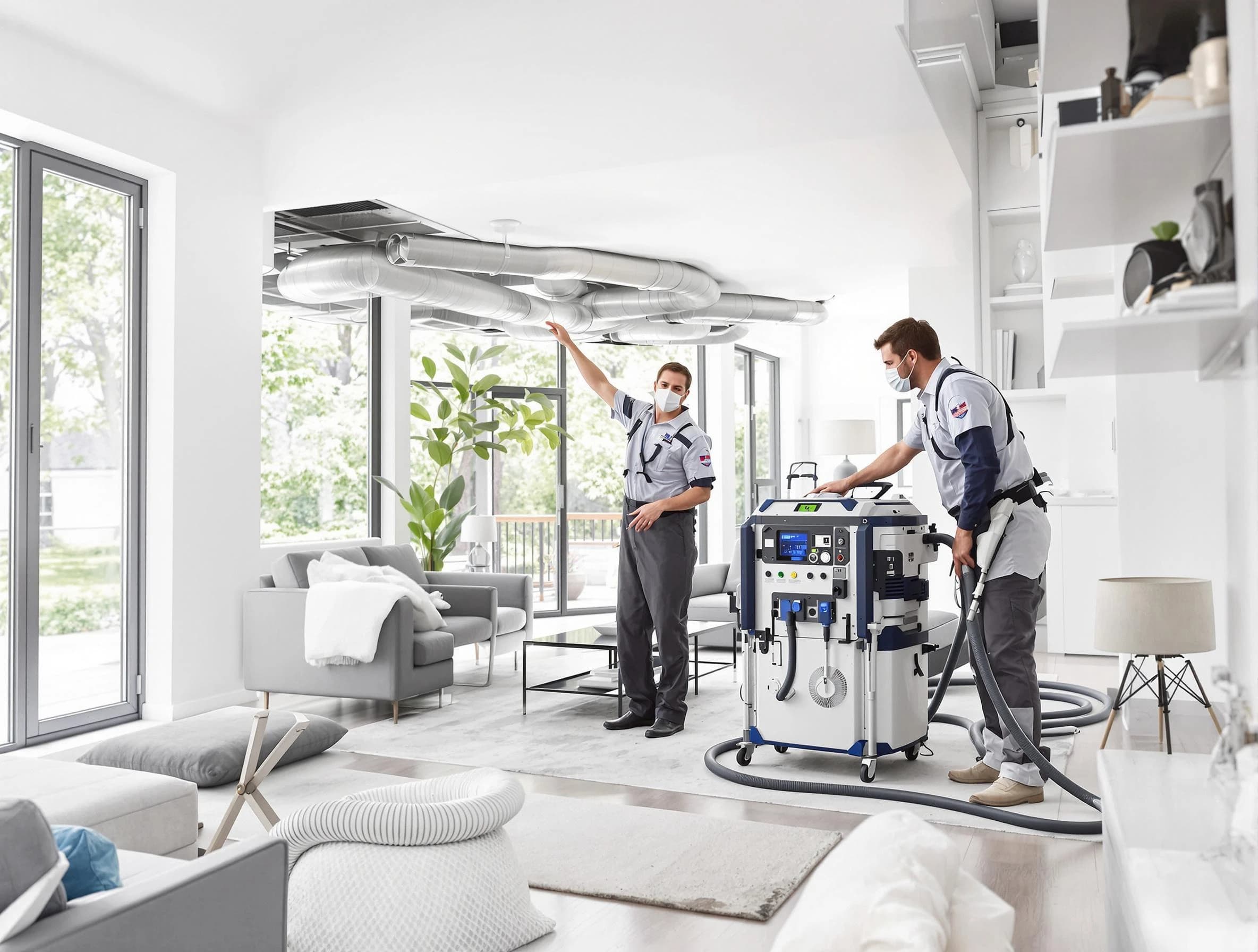 Norwood Air Duct Cleaning professional conducting pure air duct cleaning with state-of-the-art equipment in Norwood