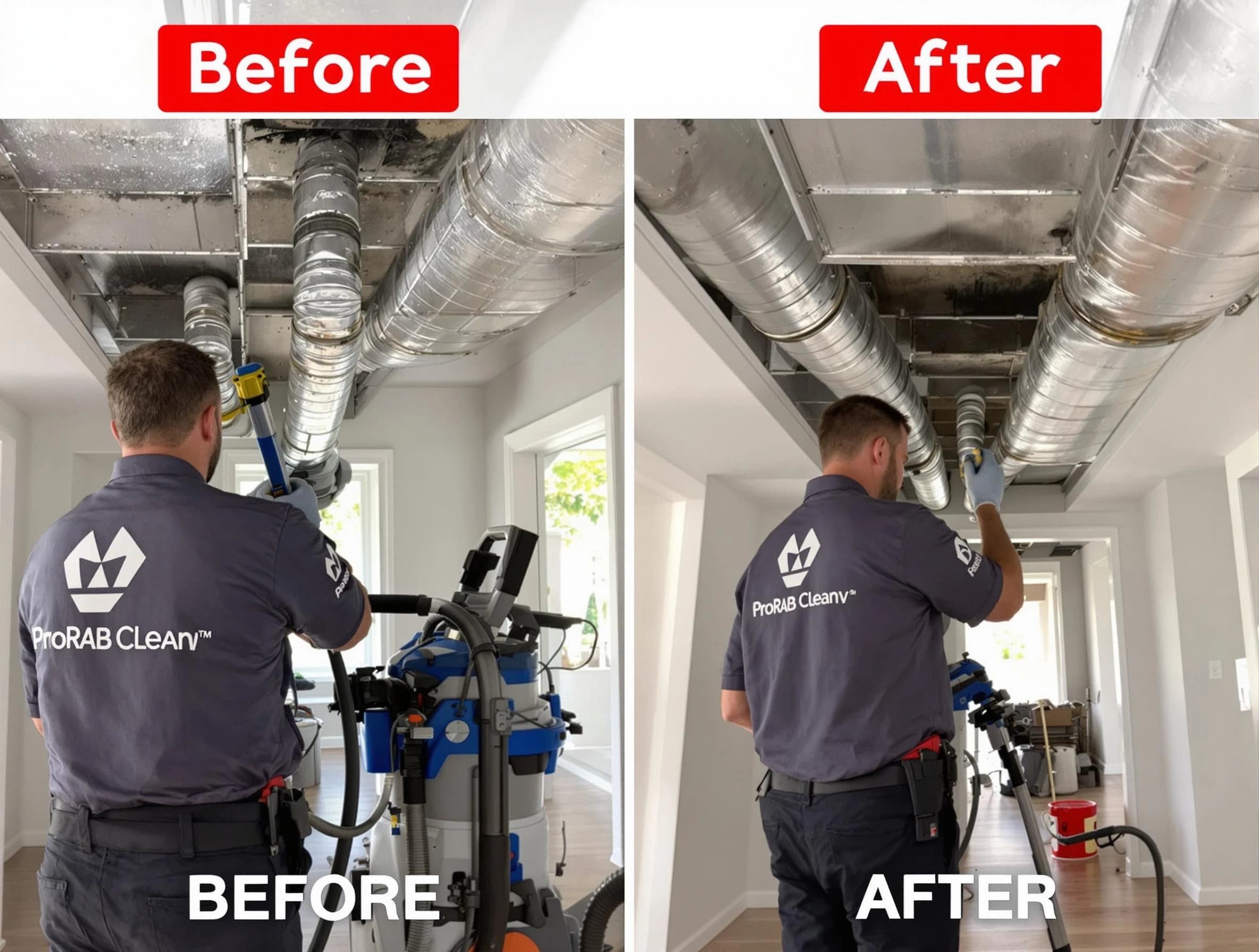 Norwood Air Duct Cleaning expert performing thorough residential duct cleaning in a Norwood home