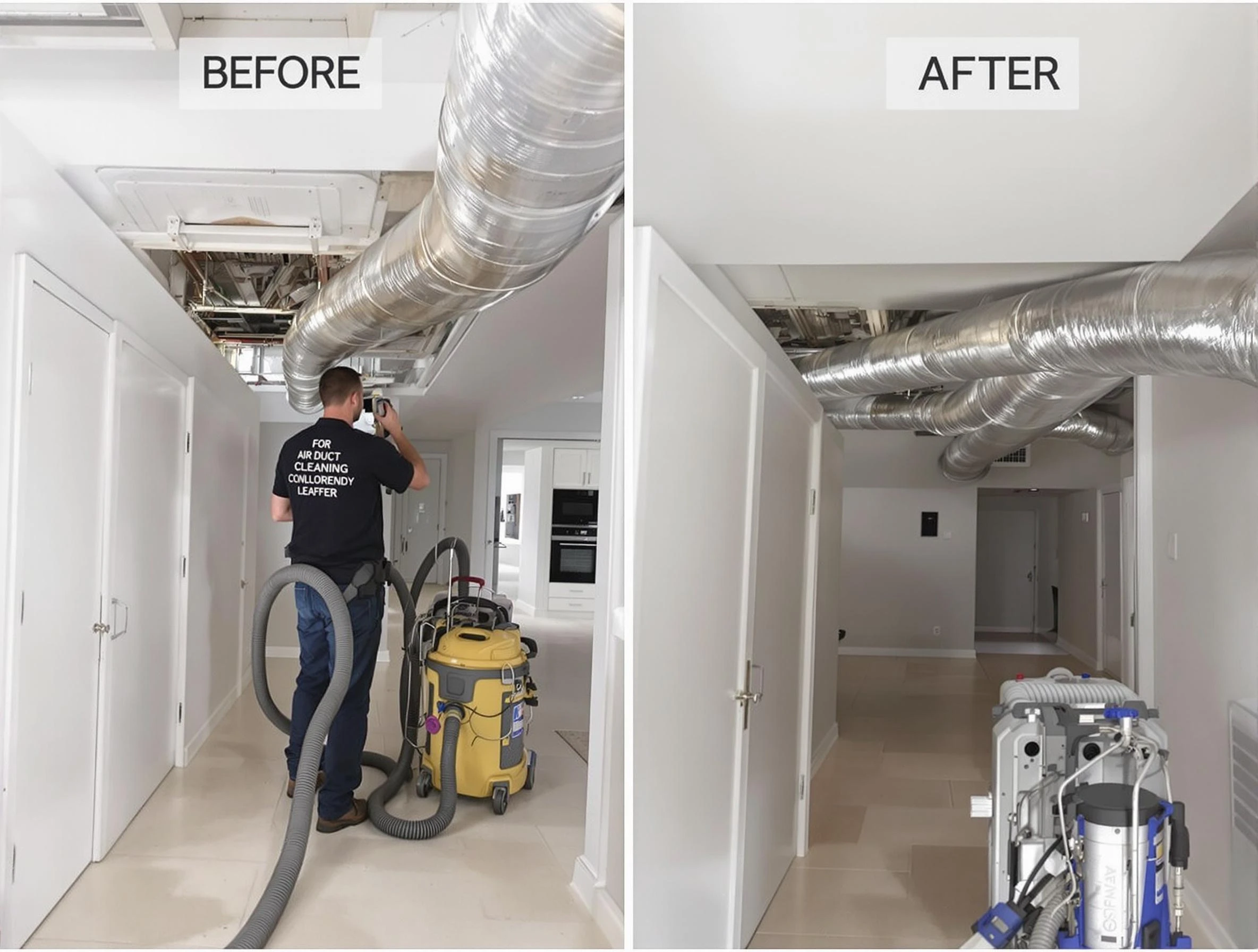 Norwood Air Duct Cleaning professional performing thorough air duct cleaning in Norwood