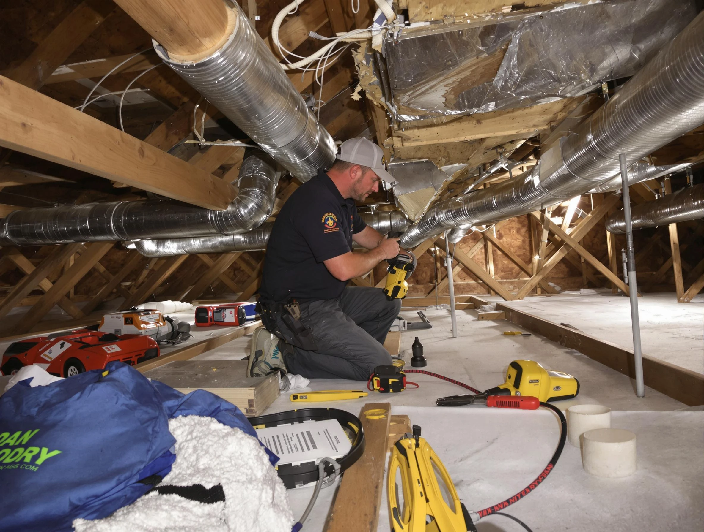 Professional air duct repair by Norwood Air Duct Cleaning in Norwood