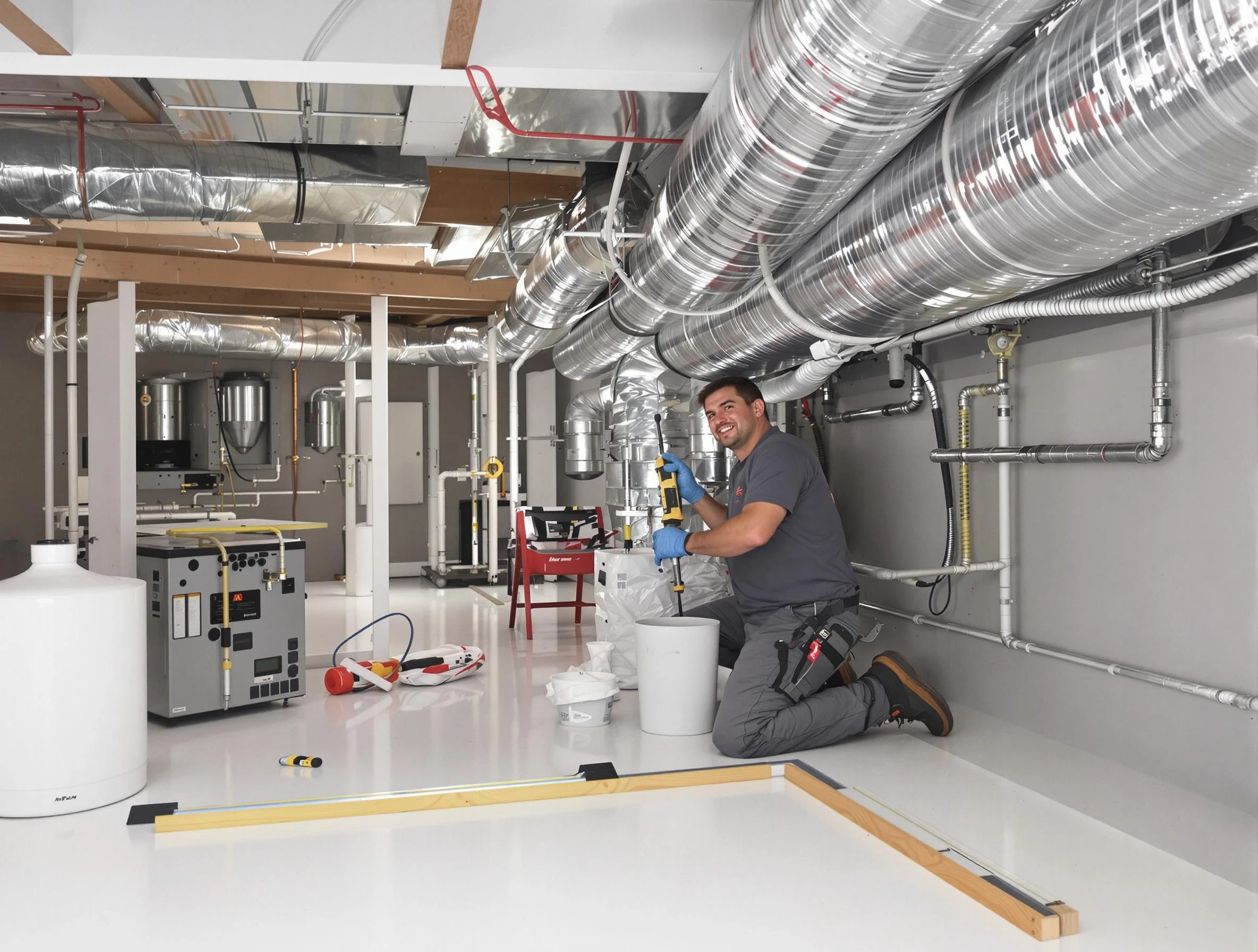 Professional duct sealing service by Norwood Air Duct Cleaning in Norwood
