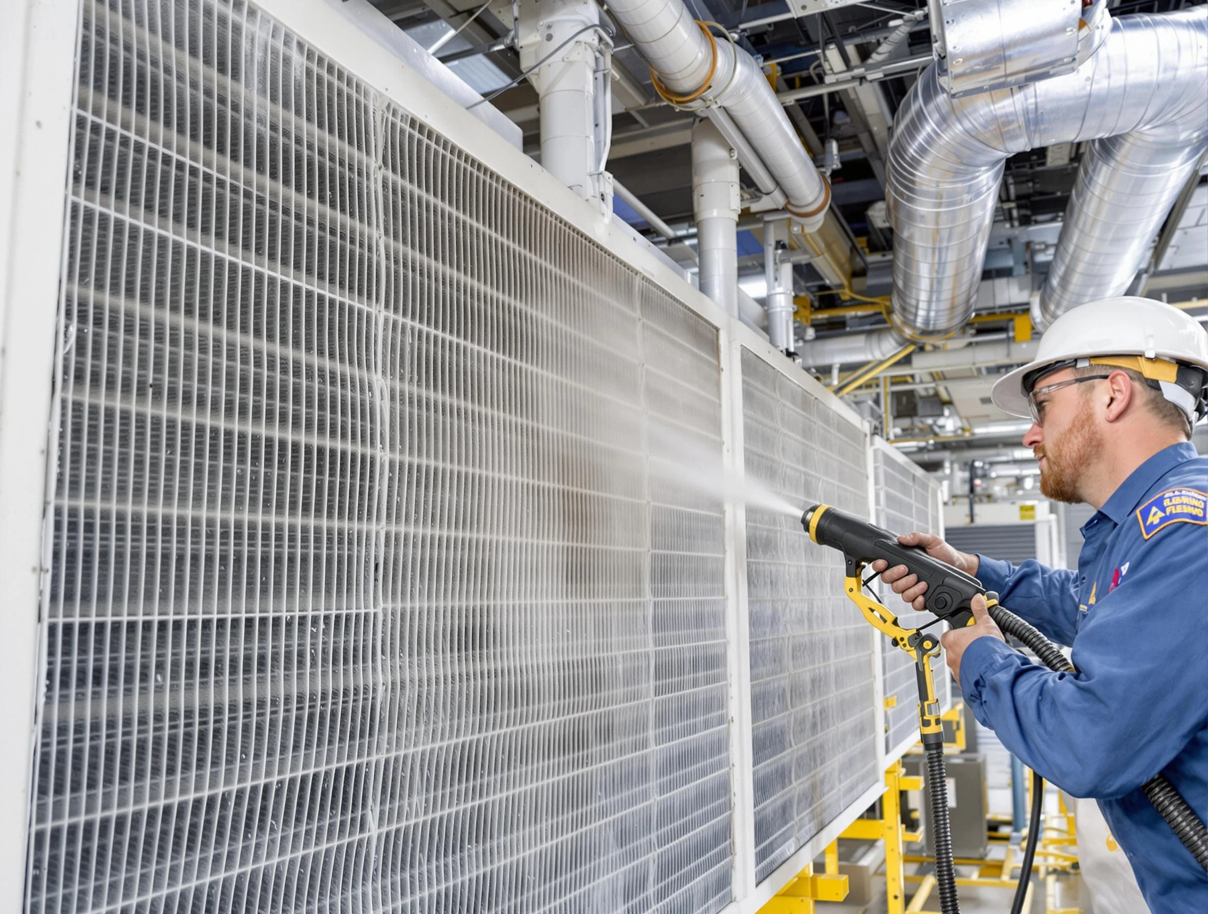 Professional commercial coil cleaning by Norwood Air Duct Cleaning in Norwood