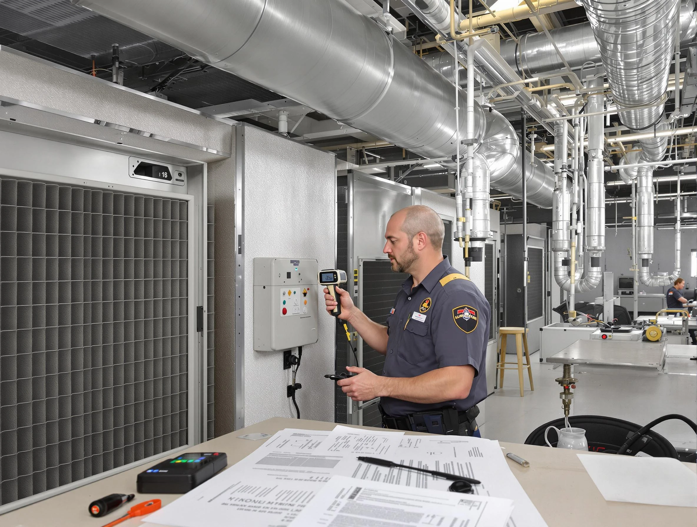 Professional filter system inspection by Norwood Air Duct Cleaning in Norwood